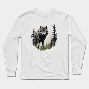 Grey Wolf Long Sleeve T-Shirt